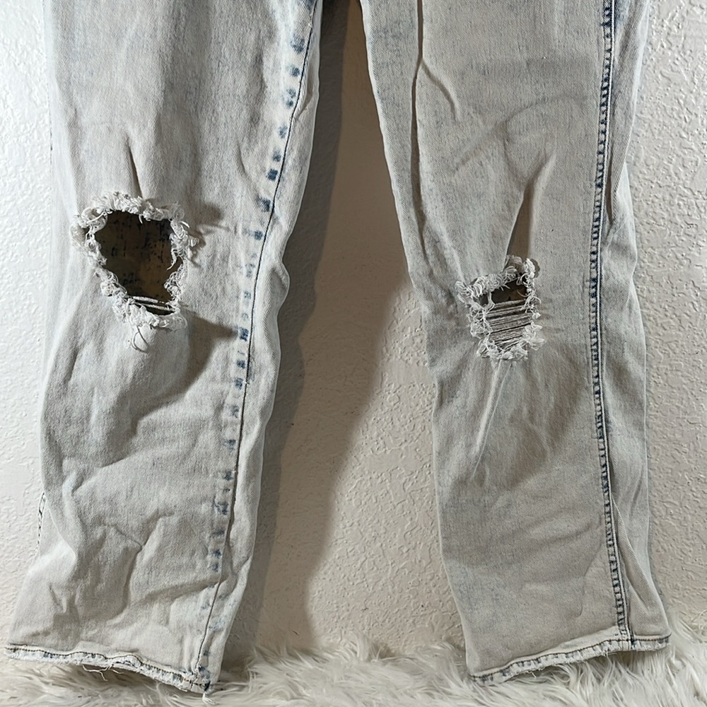 JESSICA SIMPSON Flirt Straight Boot Distressed Denim Jeans Size 31 - Picture 3 of 12